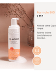 La Mousse Luneale-nettoyant intime bio et nettoyage cup menstruelle- sdb
