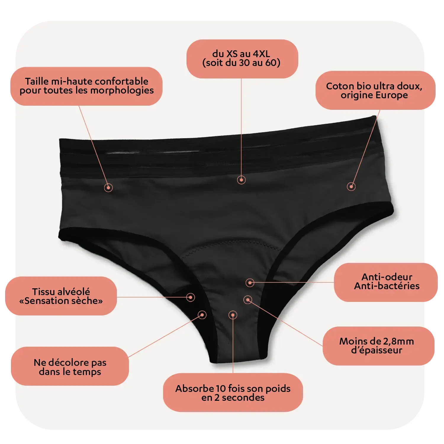 Pack Culottes et Cup menstruelle Luneale