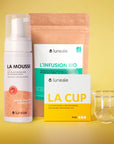 Pack Découverte Luneale - Cup menstruelle taille L + La Mousse nettoyant intime Bio + L'Infusion contre les douleurs de règles