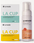 Pack Duo Luneale- 2 cups menstruelles S et L+ La Mousse nettoyant intime BIO