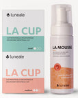 Pack Duo Luneale- 2 cups menstruelles S et M + La Mousse nettoyant intime BIO