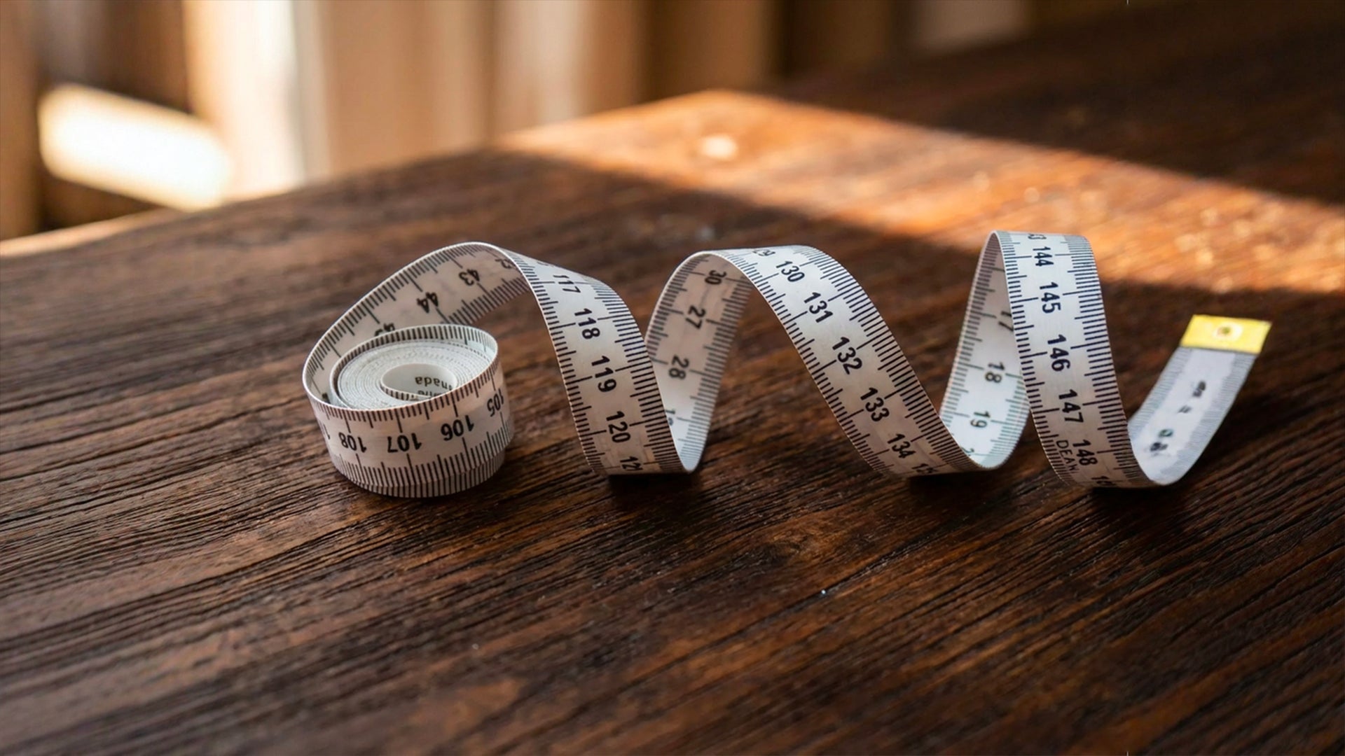 metre ruban illustrant un article pour savoir si une cup menstruelle est trop petite ou trop grande Bild