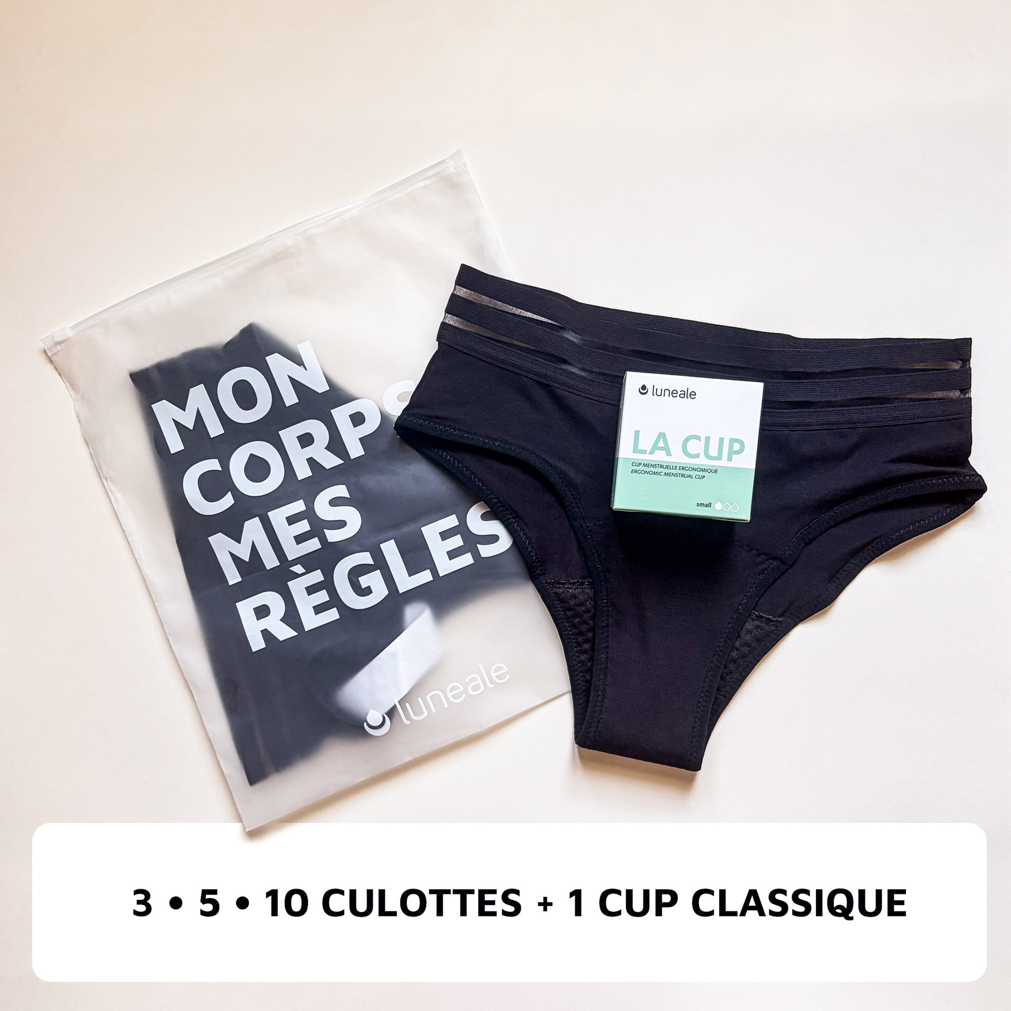 Pack Culottes et Cup menstruelle Luneale